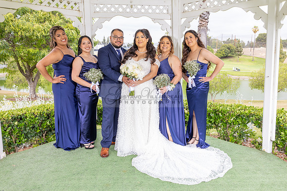 Thalial and Francisco wedding reception at La Mirada Golf course in