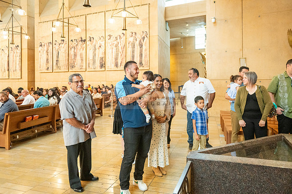 Baptism photographer, videographer at Cathedral of our Lady of Angeles in Los Angeles Ca. Gustavo Villarreal Photography, 323-633-8283, www.gvphotoandvideo.com