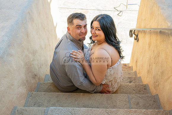 Jessica and Cory engagement photo session at Our Lady of Mount C