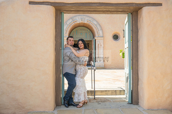 Jessica and Cory engagement photo session at Our Lady of Mount C