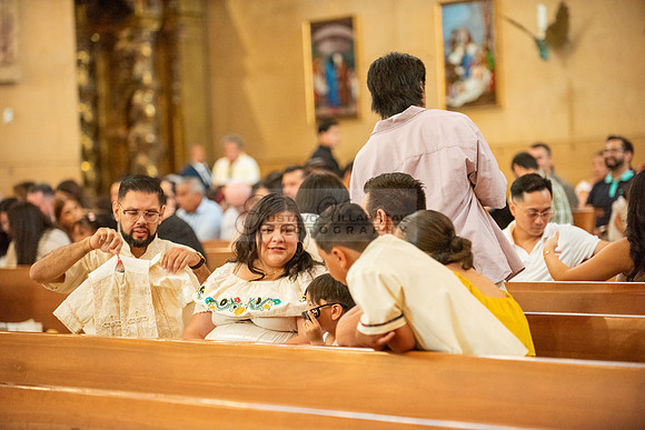 Baptism photographer, videographer at Cathedral of our Lady of Angeles in Los Angeles Ca. Gustavo Villarreal Photography, 323-633-8283, www.gvphotoandvideo.com