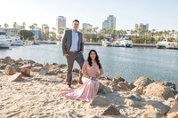 Alejandro and Monique engagement photos at Long beach Harbor Lighthouse, 323-633-8283, www.gustavovillarreal.com