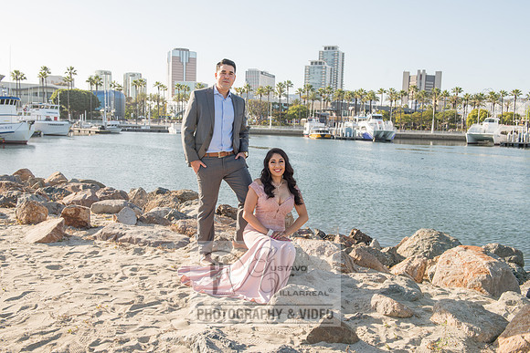 Alejandro and Monique engagement photos at Long beach Harbor Lighthouse, 323-633-8283, www.gustavovillarreal.com