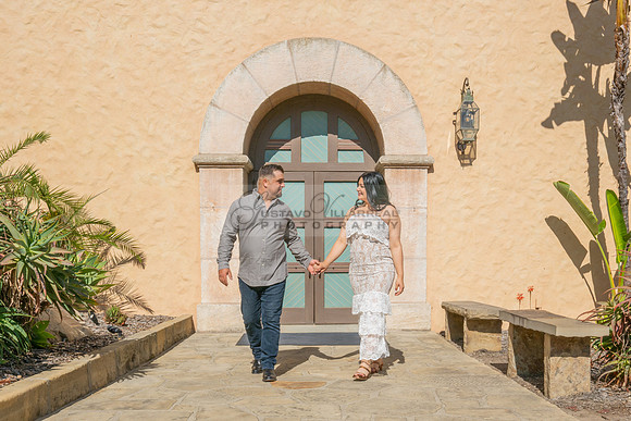 Jessica and Cory engagement photo session at Our Lady of Mount C