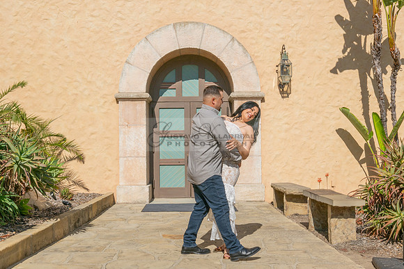 Jessica and Cory engagement photo session at Our Lady of Mount C