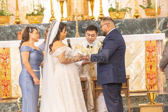 Thalial and Francisco wedding reception at La Mirada Golf course in