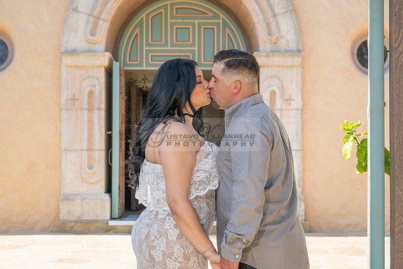 Jessica and Cory engagement photo session at Our Lady of Mount C