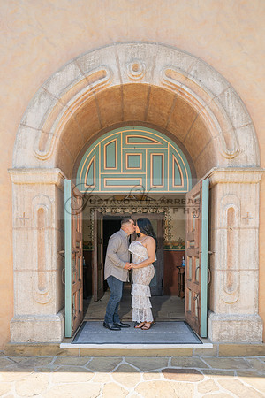 Jessica and Cory engagement photo session at Our Lady of Mount C