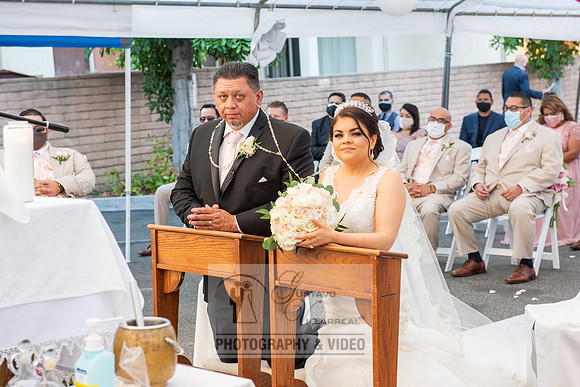 Anthony and Alma wedding celebration at st. Joseph's catholic Ch