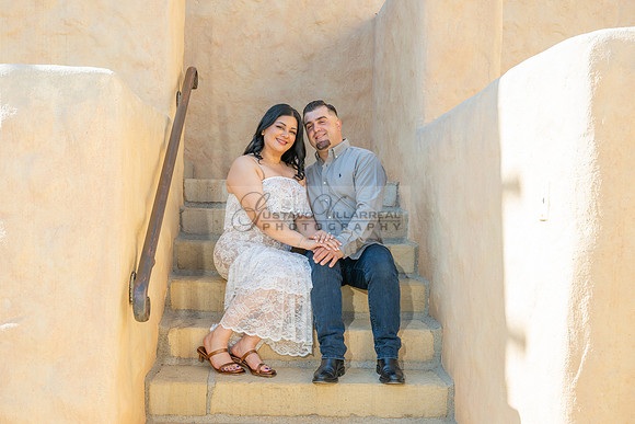 Jessica and Cory engagement photo session at Our Lady of Mount C