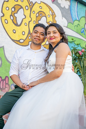 Margarita and Quintiliano engagement, weddings, quinceaneras, photos at La 4th st in Santa ana Ca. Gustavo Villarreal Photography, videographer, 323-633-8283
