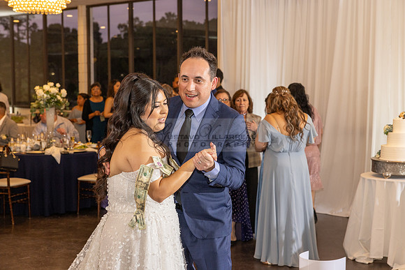 Thalial and Francisco wedding reception at La Mirada Golf course in