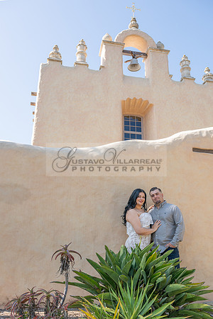 Jessica and Cory engagement photo session at Our Lady of Mount C