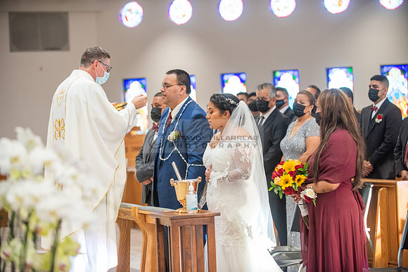 LINK #1 - Xochitl and Luis wedding ceremony at St. Peter Chanel Catholic C