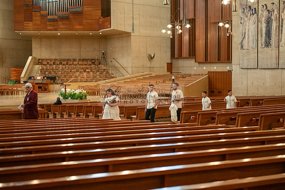 Baptism photographer, videographer at Cathedral of our Lady of Angeles in Los Angeles Ca. Gustavo Villarreal Photography, 323-633-8283, www.gvphotoandvideo.com