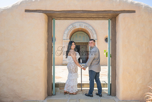 Jessica and Cory engagement photo session at Our Lady of Mount C