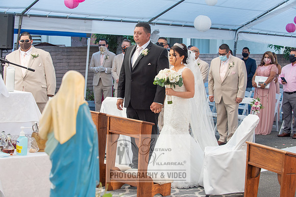 Anthony and Alma wedding celebration at st. Joseph's catholic Ch