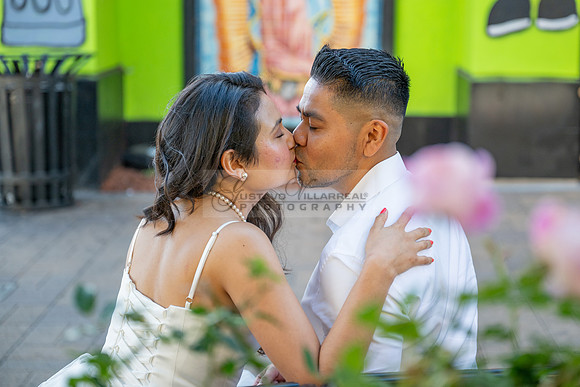Margarita and Quintiliano engagement, weddings, quinceaneras, photos at La 4th st in Santa ana Ca. Gustavo Villarreal Photography, videographer, 323-633-8283