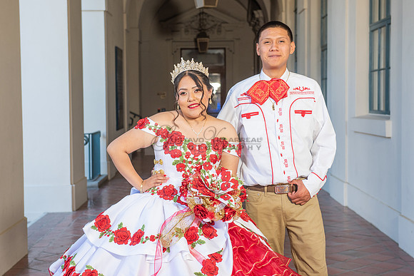 Estephanie Cristal Quinceanera photo shoot ideas, video in Pasadena City Hall in Pasadena Ca. Home reception, 323-633-8283