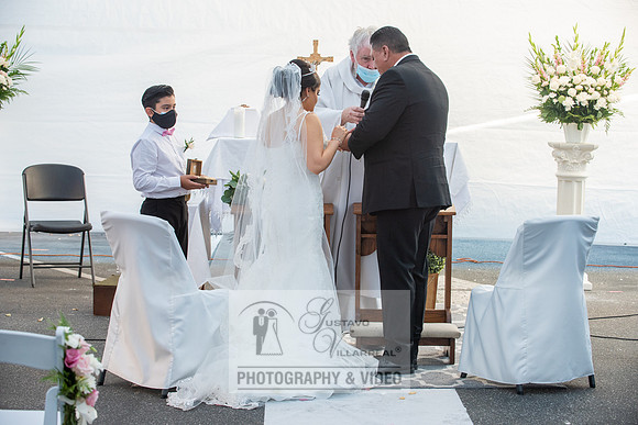 Anthony and Alma wedding celebration at st. Joseph's catholic Ch