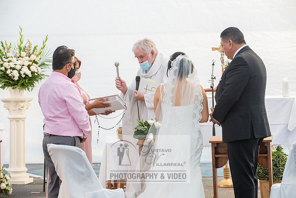 Anthony and Alma wedding celebration at st. Joseph's catholic Ch