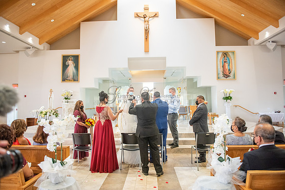LINK #1 - Xochitl and Luis wedding ceremony at St. Peter Chanel Catholic C