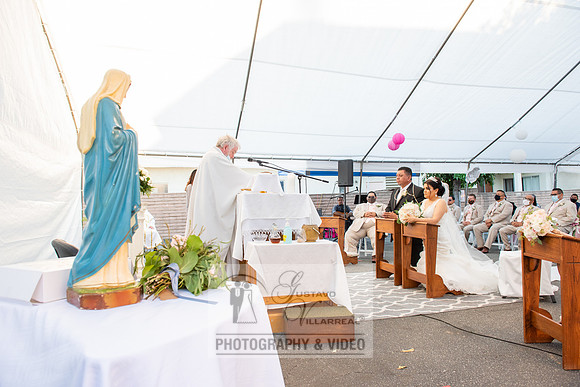Anthony and Alma wedding celebration at st. Joseph's catholic Ch