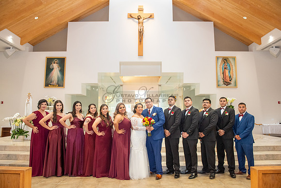 LINK #1 - Xochitl and Luis wedding ceremony at St. Peter Chanel Catholic C