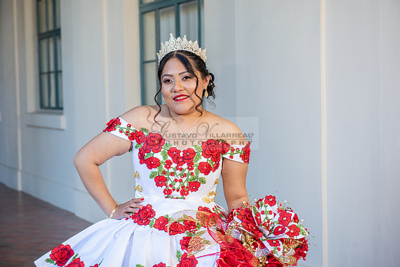 Estephanie Cristal Quinceanera photo shoot ideas, video in Pasadena City Hall in Pasadena Ca. Home reception, 323-633-8283