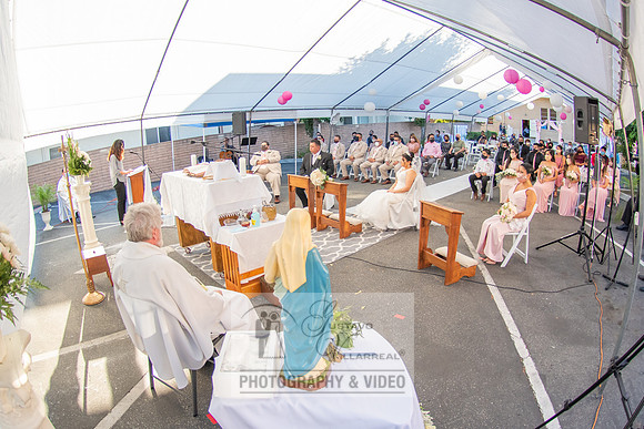 Anthony and Alma wedding celebration at st. Joseph's catholic Ch