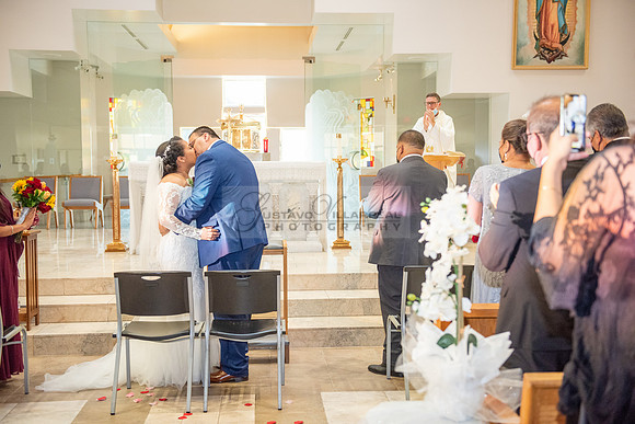LINK #1 - Xochitl and Luis wedding ceremony at St. Peter Chanel Catholic C