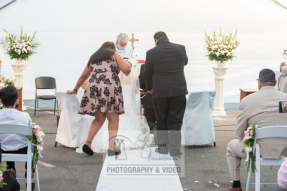Anthony and Alma wedding celebration at st. Joseph's catholic Ch