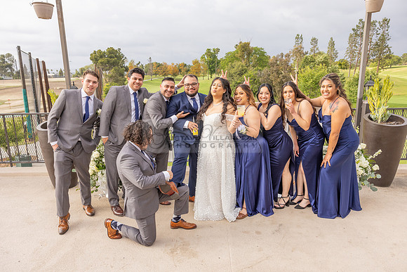 Thalial and Francisco wedding reception at La Mirada Golf course in