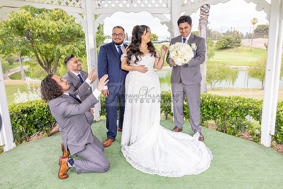 Thalial and Francisco wedding reception at La Mirada Golf course in