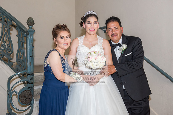 Andrea Lissette quinceaneras, sweet sixteens, weddings, family portraits, anniversaries, photography and video at Miraculos medal catholic church in Montebello,  receptions at Quiet Cannon Montebello,