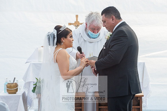 Anthony and Alma wedding celebration at st. Joseph's catholic Ch