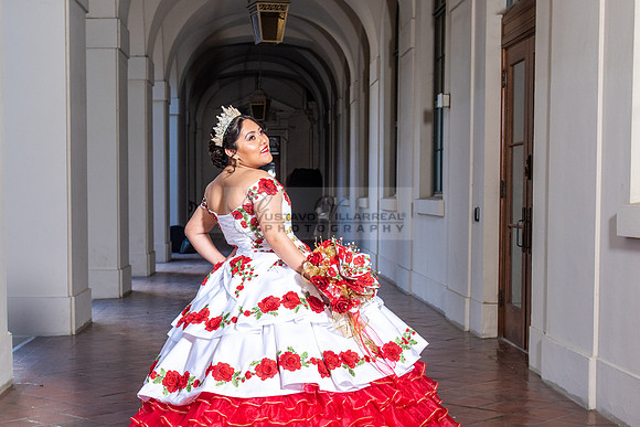 Estephanie Cristal Quinceanera photo shoot ideas, video in Pasadena City Hall in Pasadena Ca. Home reception, 323-633-8283