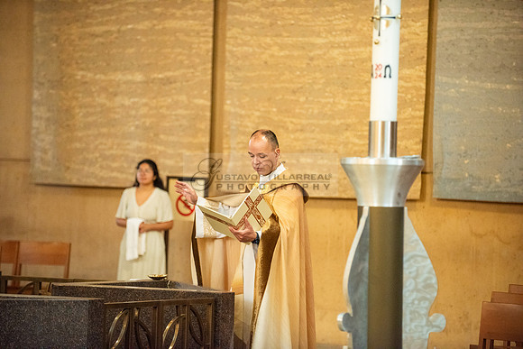 Baptism photographer, videographer at Cathedral of our Lady of Angeles in Los Angeles Ca. Gustavo Villarreal Photography, 323-633-8283, www.gvphotoandvideo.com