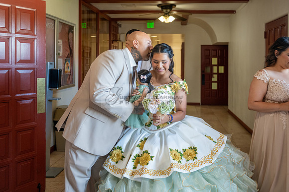 Arianna Tejada quinceanera celebration, photography, videography at Our lady of Guadalupe in El Monte Ca, Fiesta Mexican banquet Hall Montclair Ca, Gustavo Villarreal photo and video, 323-633-8283, ww