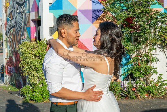 Margarita and Quintiliano engagement, weddings, quinceaneras, photos at La 4th st in Santa ana Ca. Gustavo Villarreal Photography, videographer, 323-633-8283