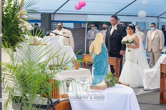 Anthony and Alma wedding celebration at st. Joseph's catholic Ch