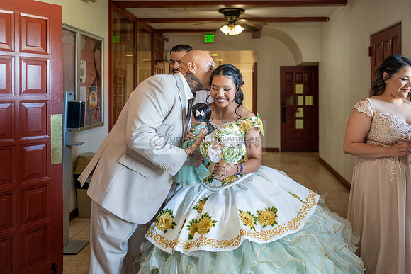 Arianna Tejada quinceanera celebration, photography, videography at Our lady of Guadalupe in El Monte Ca, Fiesta Mexican banquet Hall Montclair Ca, Gustavo Villarreal photo and video, 323-633-8283, ww