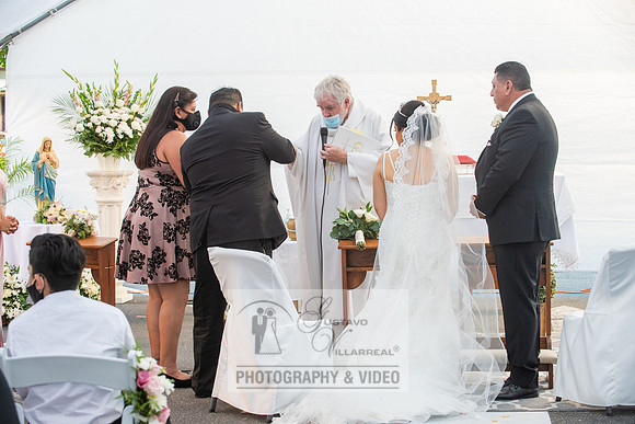 Anthony and Alma wedding celebration at st. Joseph's catholic Ch