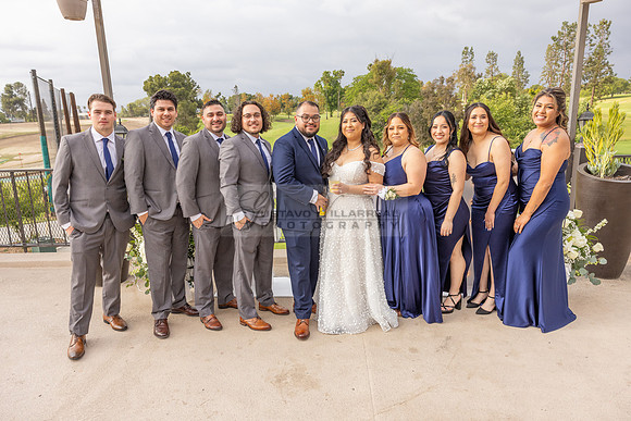 Thalial and Francisco wedding reception at La Mirada Golf course in