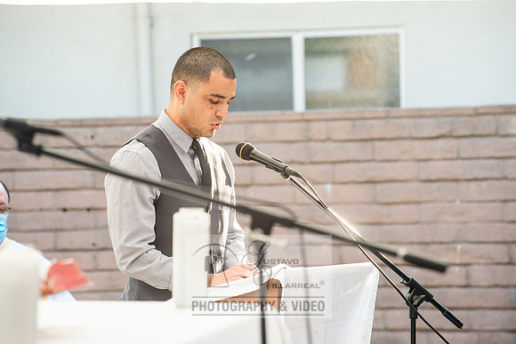 Anthony and Alma wedding celebration at st. Joseph's catholic Ch