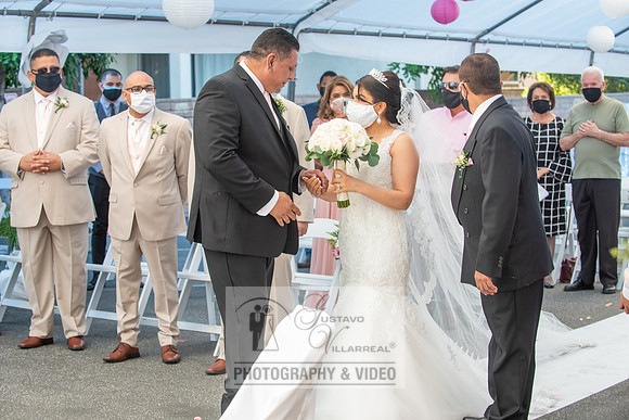 Anthony and Alma wedding celebration at st. Joseph's catholic Ch