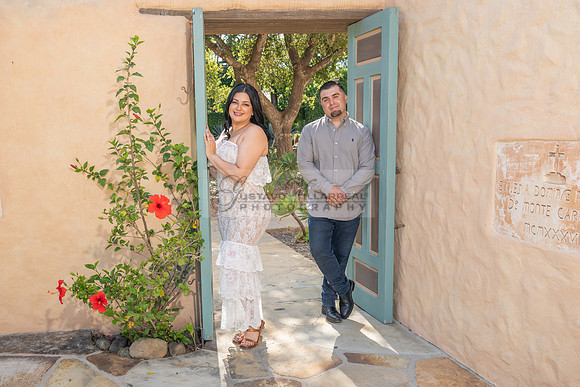 Jessica and Cory engagement photo session at Our Lady of Mount C