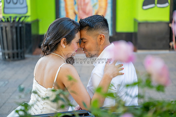Margarita and Quintiliano engagement, weddings, quinceaneras, photos at La 4th st in Santa ana Ca. Gustavo Villarreal Photography, videographer, 323-633-8283