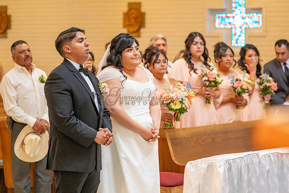 Sandra and Manuel wedding ceremony at St. Mary Catholic church in Escondido Ca, reception at Boulder Oaks Golf Course, Escondido Ca, Gustavo Villarreal Photography, videographer, 323-633-8283, www.gvp