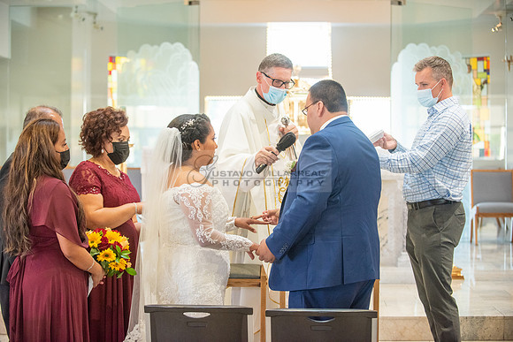 LINK #1 - Xochitl and Luis wedding ceremony at St. Peter Chanel Catholic C